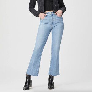 *BNWT* Paige Jeans Courtney high rise relaxed fit ankle flare Crop Size 24